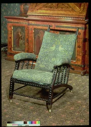 Chair by William Morris, Upholstered in Original 